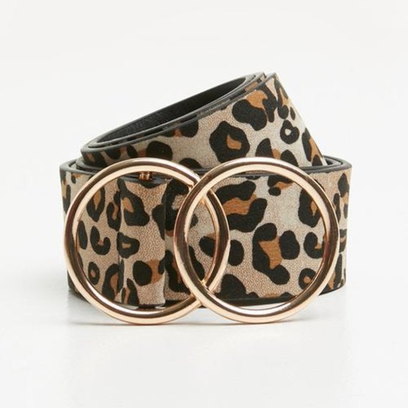 Missguided Accessories - NWOT Missguided Leopard Cheetah Gold Ring Belt